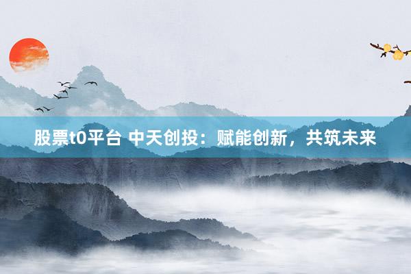 股票t0平台 中天创投：赋能创新，共筑未来
