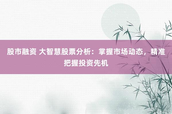 股市融资 大智慧股票分析：掌握市场动态，精准把握投资先机