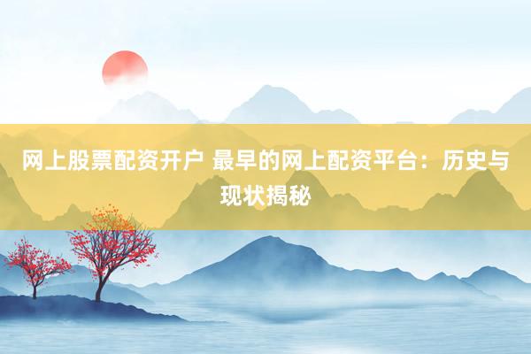 网上股票配资开户 最早的网上配资平台：历史与现状揭秘