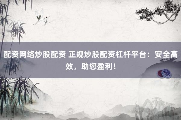 配资网络炒股配资 正规炒股配资杠杆平台：安全高效，助您盈利！
