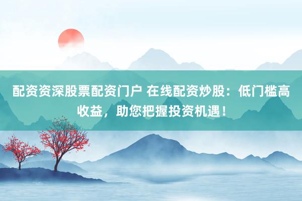 配资资深股票配资门户 在线配资炒股：低门槛高收益，助您把握投资机遇！