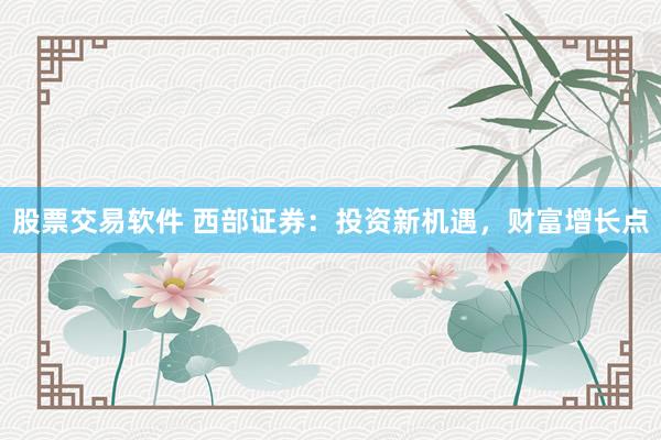 股票交易软件 西部证券：投资新机遇，财富增长点